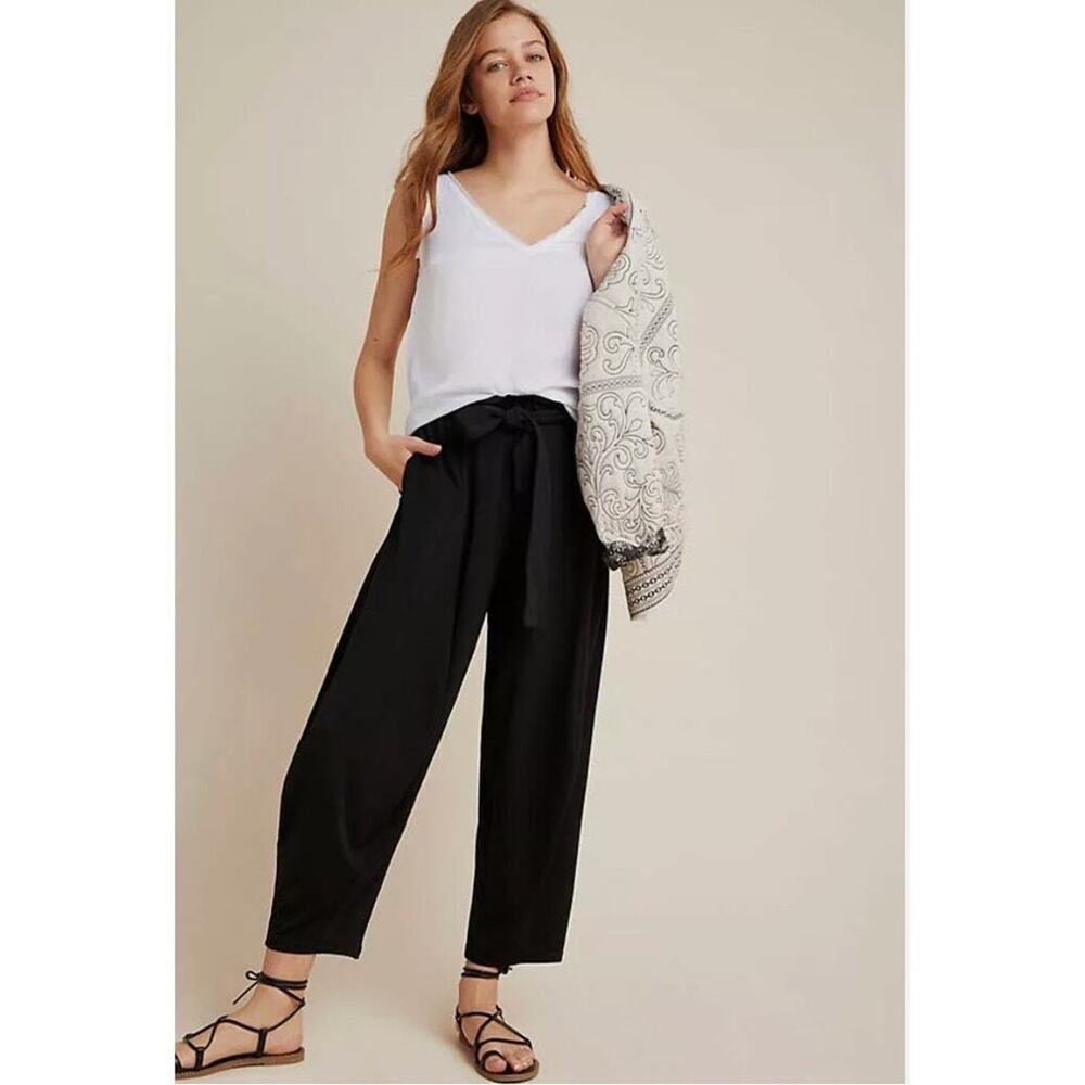 Anthropologie Frederica Cargo Harem Balloon Tapered Pull On Paper bag Pant XS
